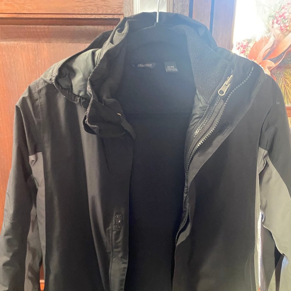 Black Kids Hooded Jacket - Marmot